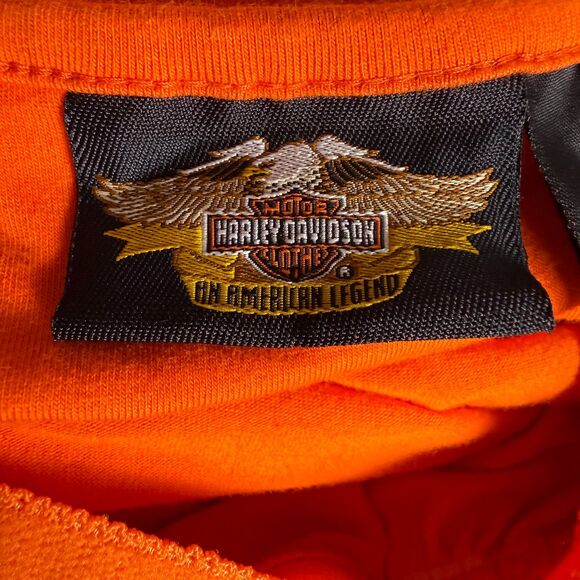 Harley-Davidson Vintage Y2K Women's Crop Tank XL 100th Anniversary Biker 2/$50 - Picture 9 of 13